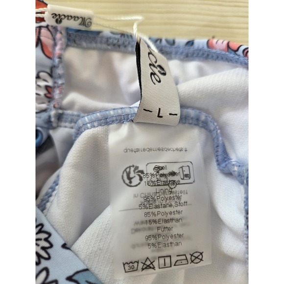 Maacie Maternity Swimsuit Tankini Swimdress Top V Neck Cross-Back, Large - Picture 2 of 3